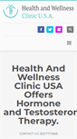 Mobile Screenshot of healthandwellnessclinicusa.com